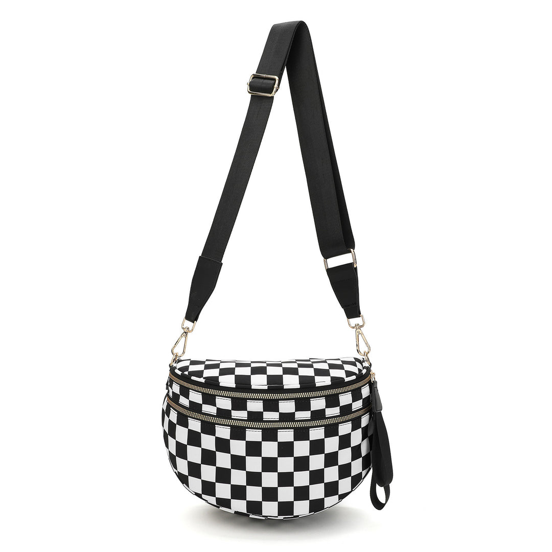 Stylish Checkerboard Crossbody