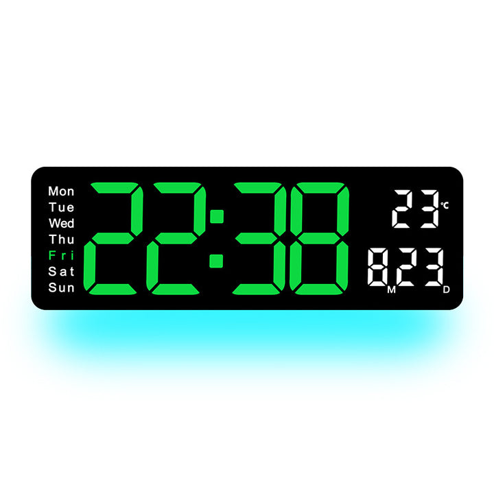 Digital LED Alarm Clock with Temperature and Day of the Week Display Kalsten
