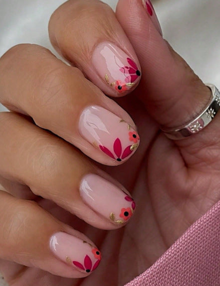 Floral Design Nail Art Enhancements Kalsten