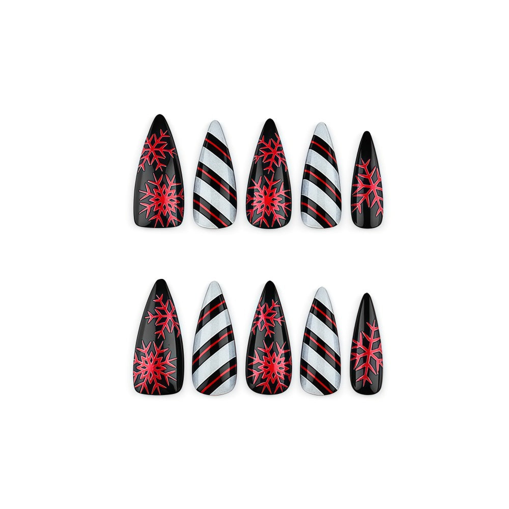 Artificial nails in elegant stiletto design with silky finish Kalsten