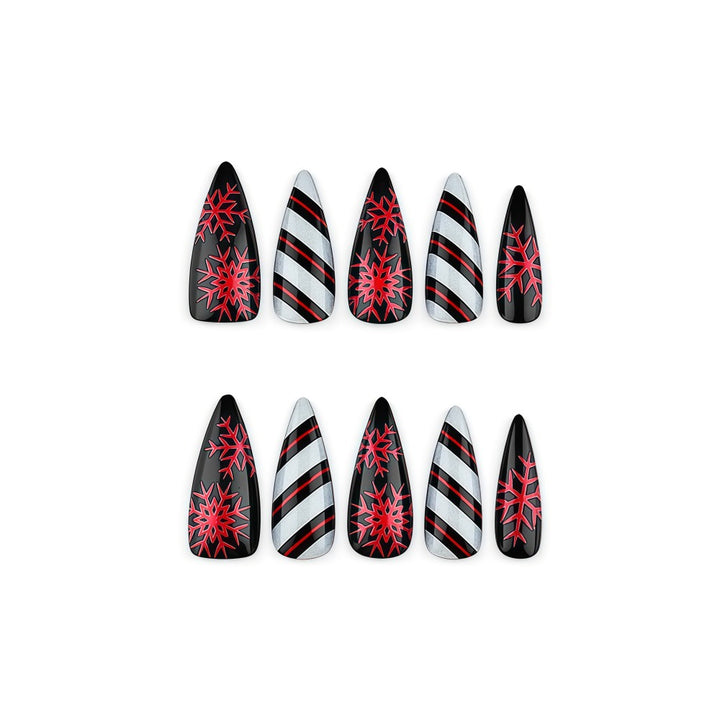 Artificial nails in elegant stiletto design with silky finish Kalsten