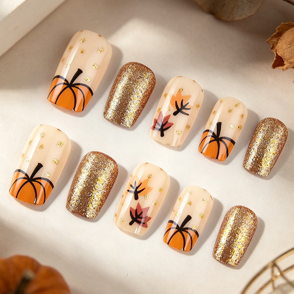 Autumn-Inspired Decorative Nail Art Kalsten