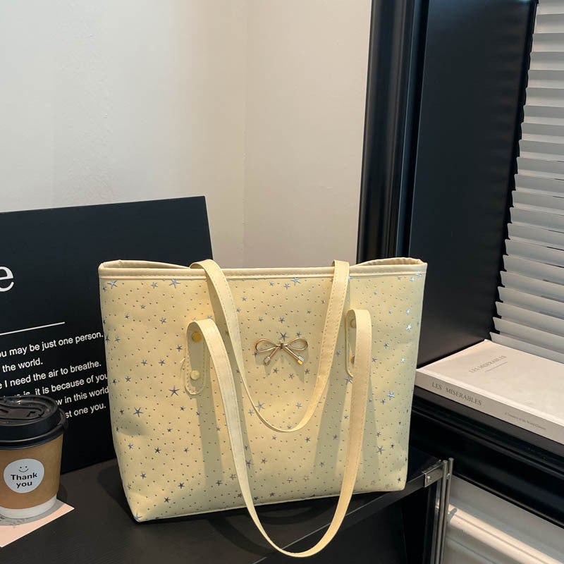 WoStylish Star-Embellished Tote Bag Kalsten