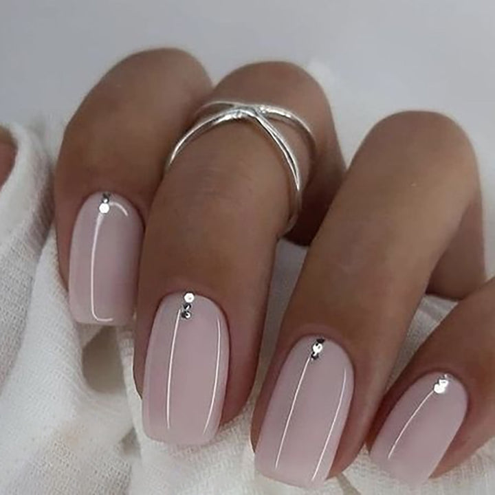 Premium Decorative Press-On Pedicure Nail Set Kalsten