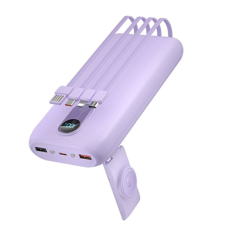 Portable power bank with fast inductive charging and multiple USB ports Kalsten