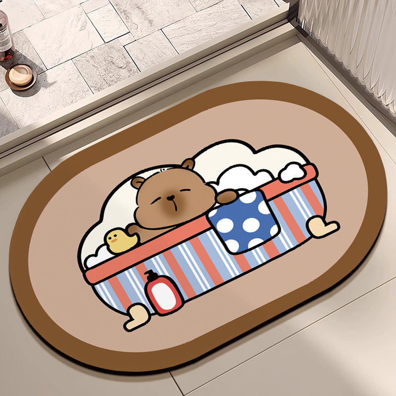 Cute Cartoon Dog Bath Mat Kalsten