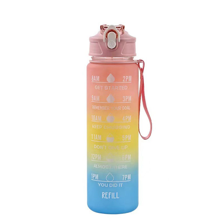 Women's Motivational Water Bottle with Time Markers Kalsten