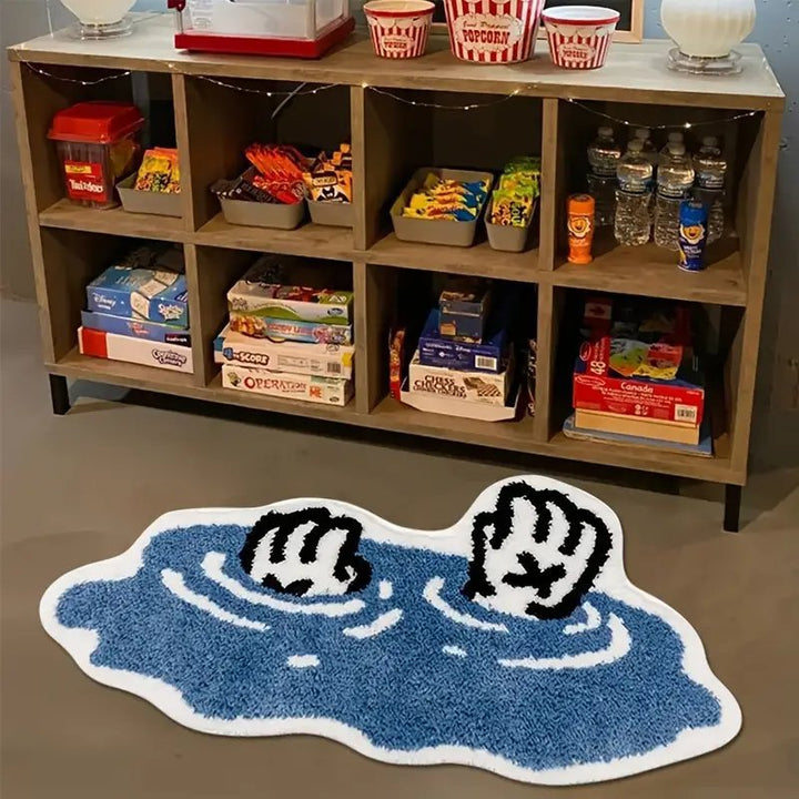 Alien Skateboard Themed Area Rug
