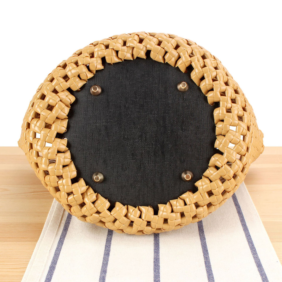 Basket bag with high-quality artificial leather handle Kalsten