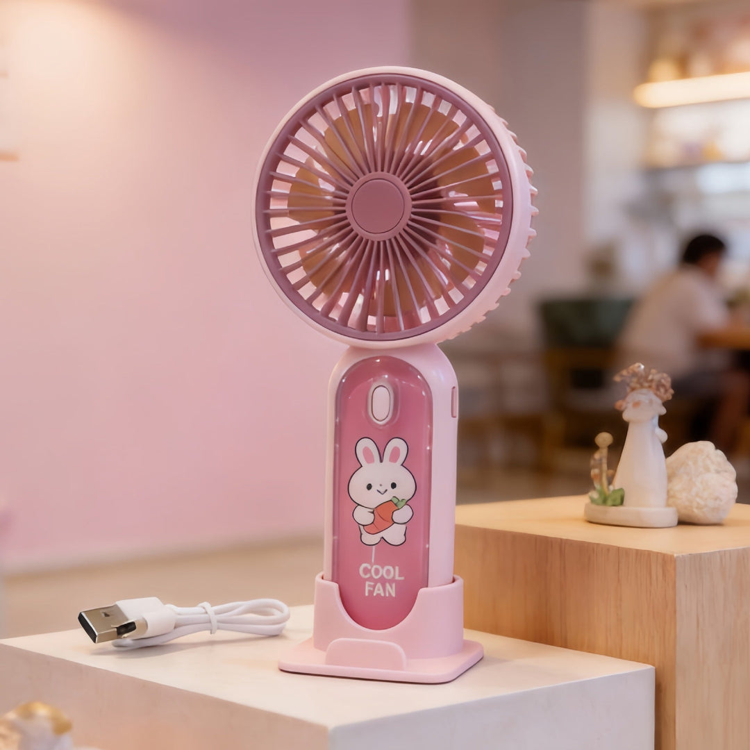 Ladies Portable Mini USB Fan with Animal Lion Design Kalsten