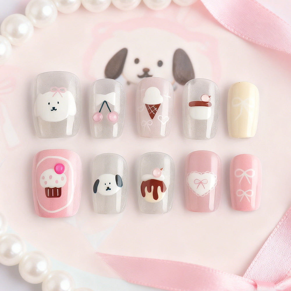 Cute Themed Press-On Nail Set Kalsten