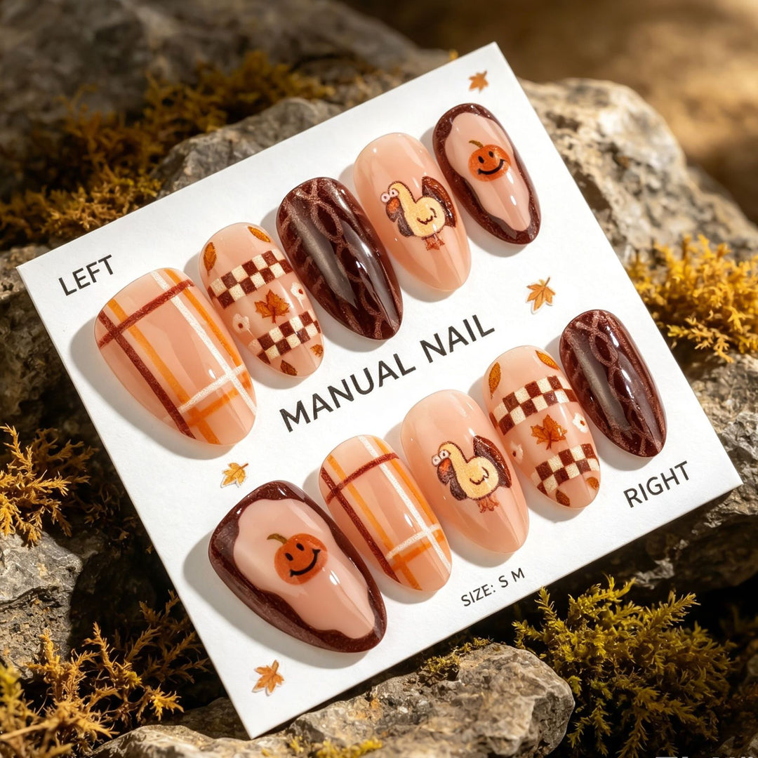 Seasonal Decorative Nail Press-On Art