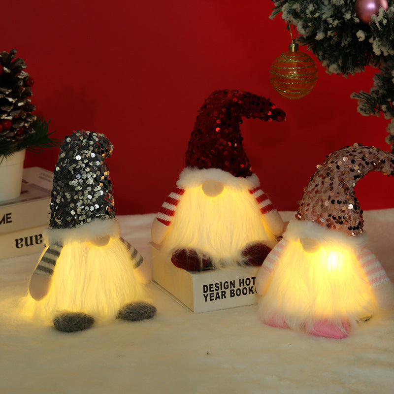 Decorative Christmas gnome with lighting Kalsten