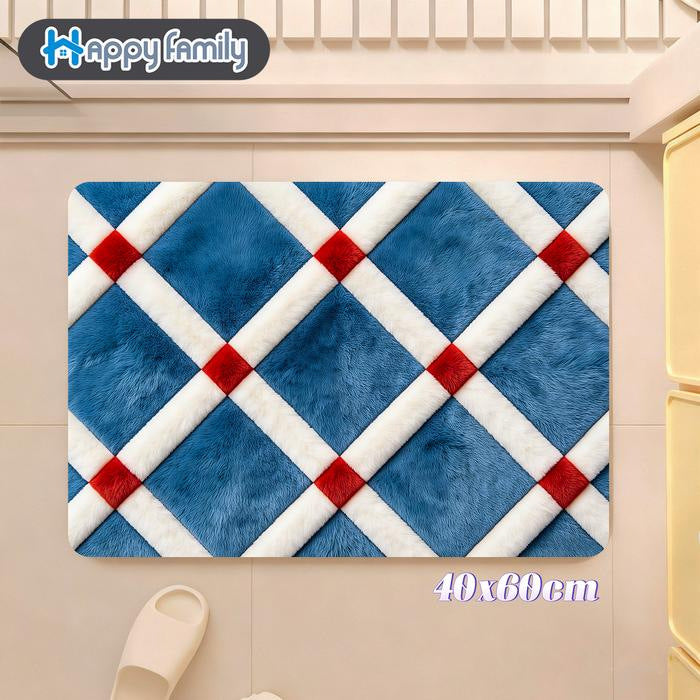 Stylish Geometric Pattern Bath Mat Kalsten