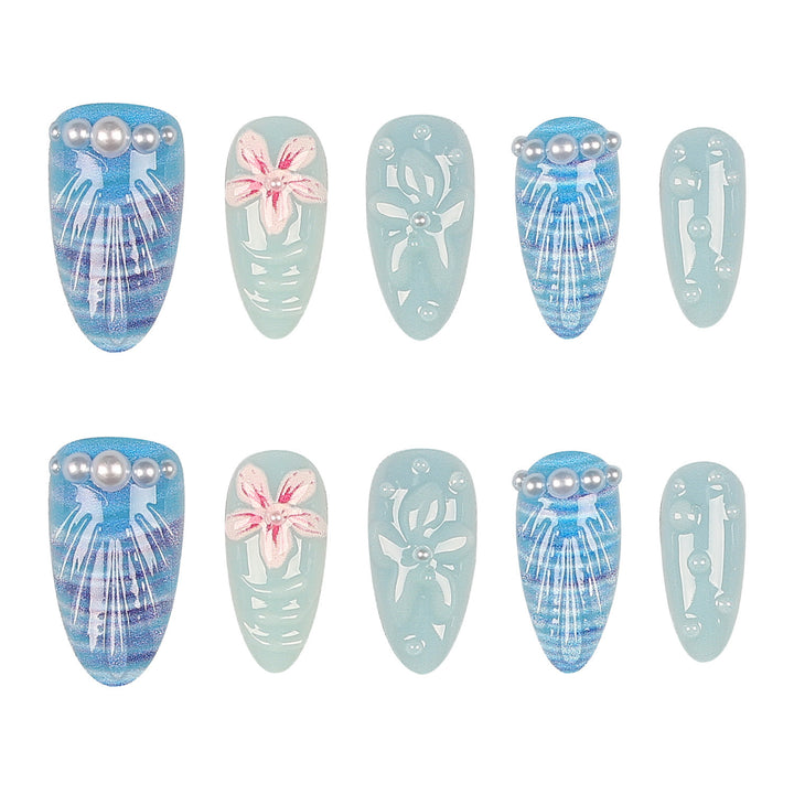 Artistic Tropical Nail Decor Set