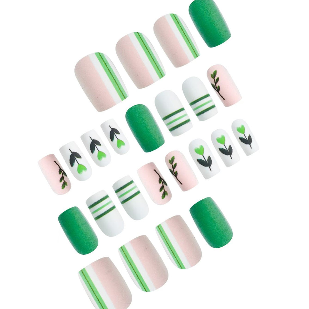 Artistic Botanical Press-On Nail Art Set Kalsten