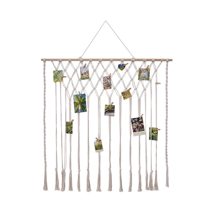 Macrame Photo Display Wall Hanging