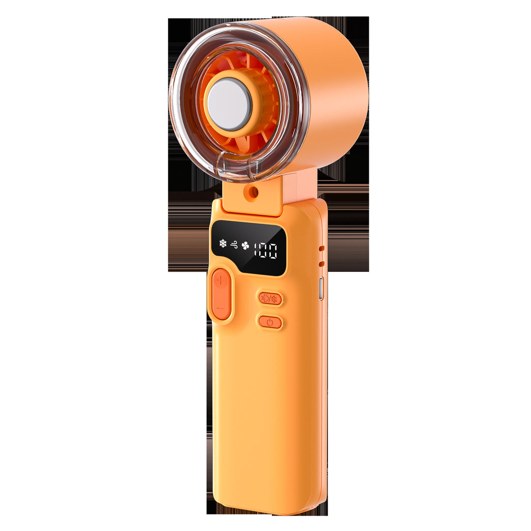 Cooling rechargeable handheld digital display tilt fan with silent brushless motor Kalsten