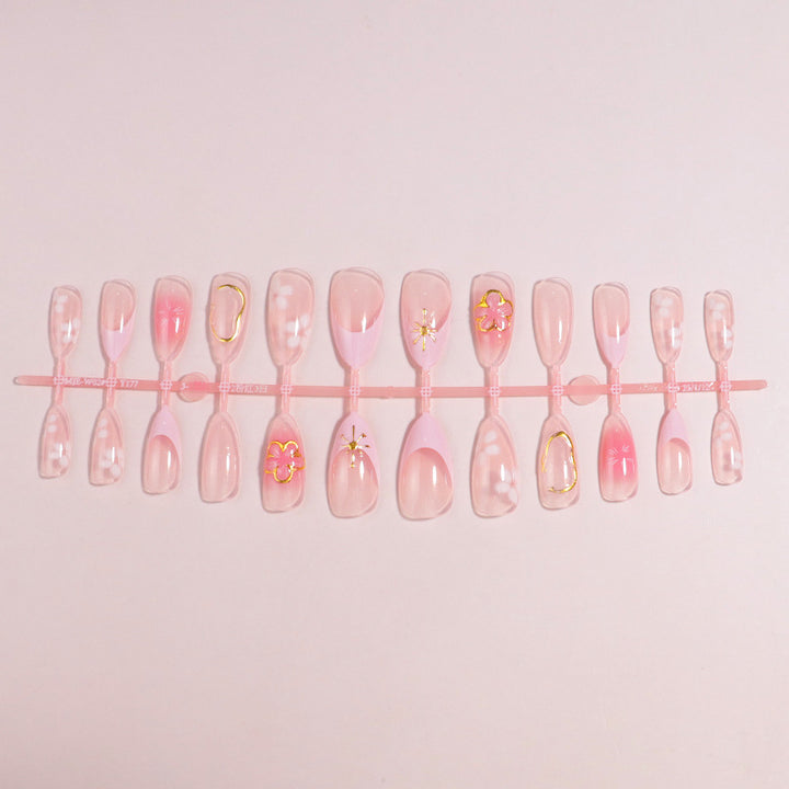 Premium Press-On Nail Set with Decorative Accents Kalsten