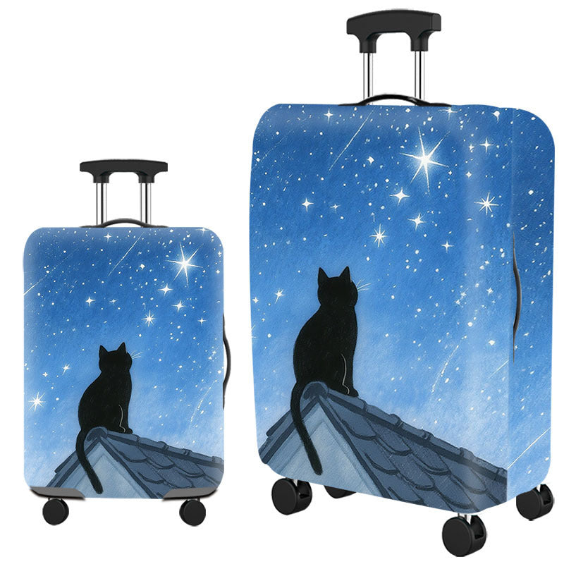 Women's Soft Shell Suitcase with Art Design Kalsten