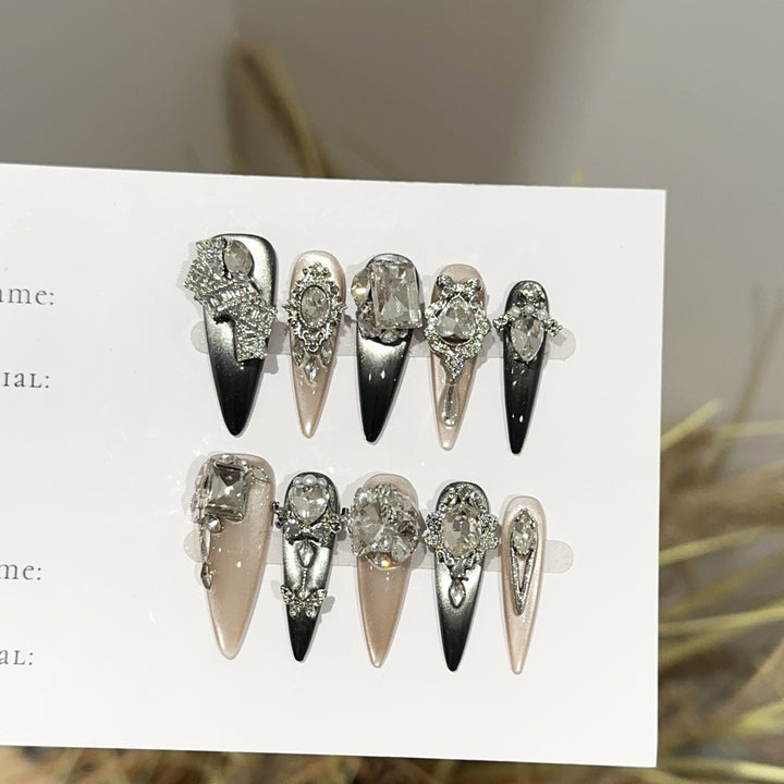 Premium Decorative Press-On Nail Set