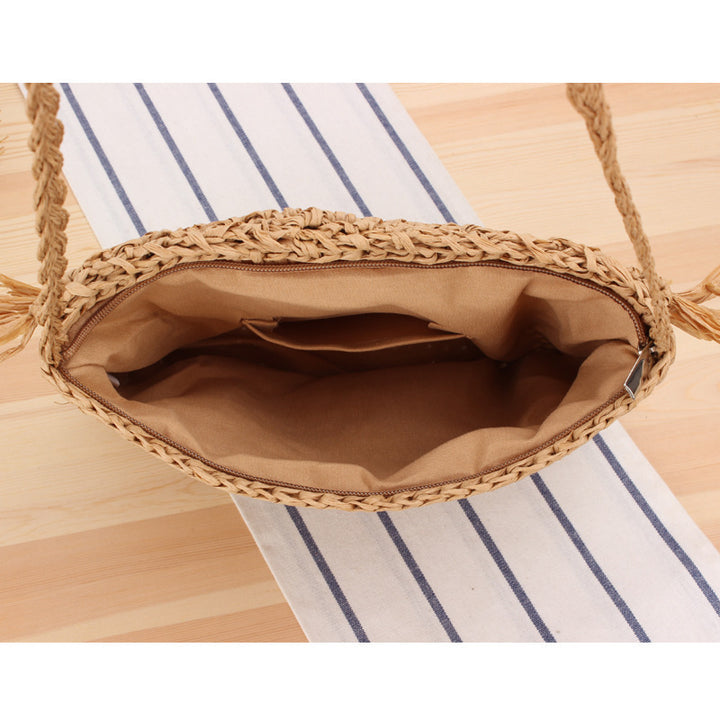 Handcrafted macrame shoulder bag with fringed design Kalsten