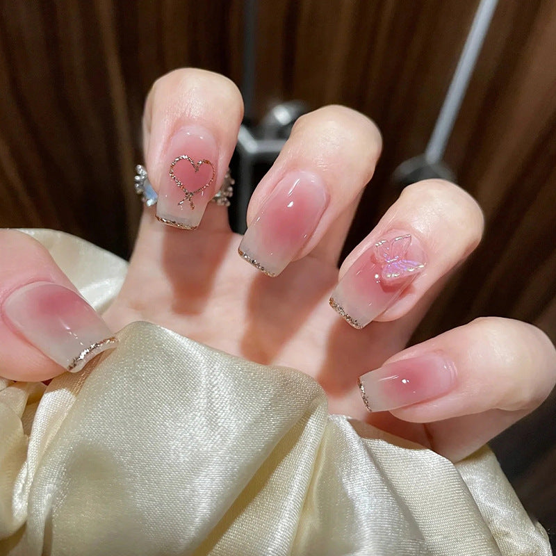 Artificial nails with heart design Kalsten