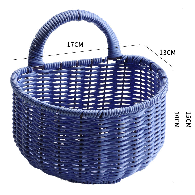 Handwoven Storage Basket with Ergonomic Handle Kalsten