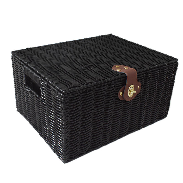 Elegant Woven Storage Chest Kalsten