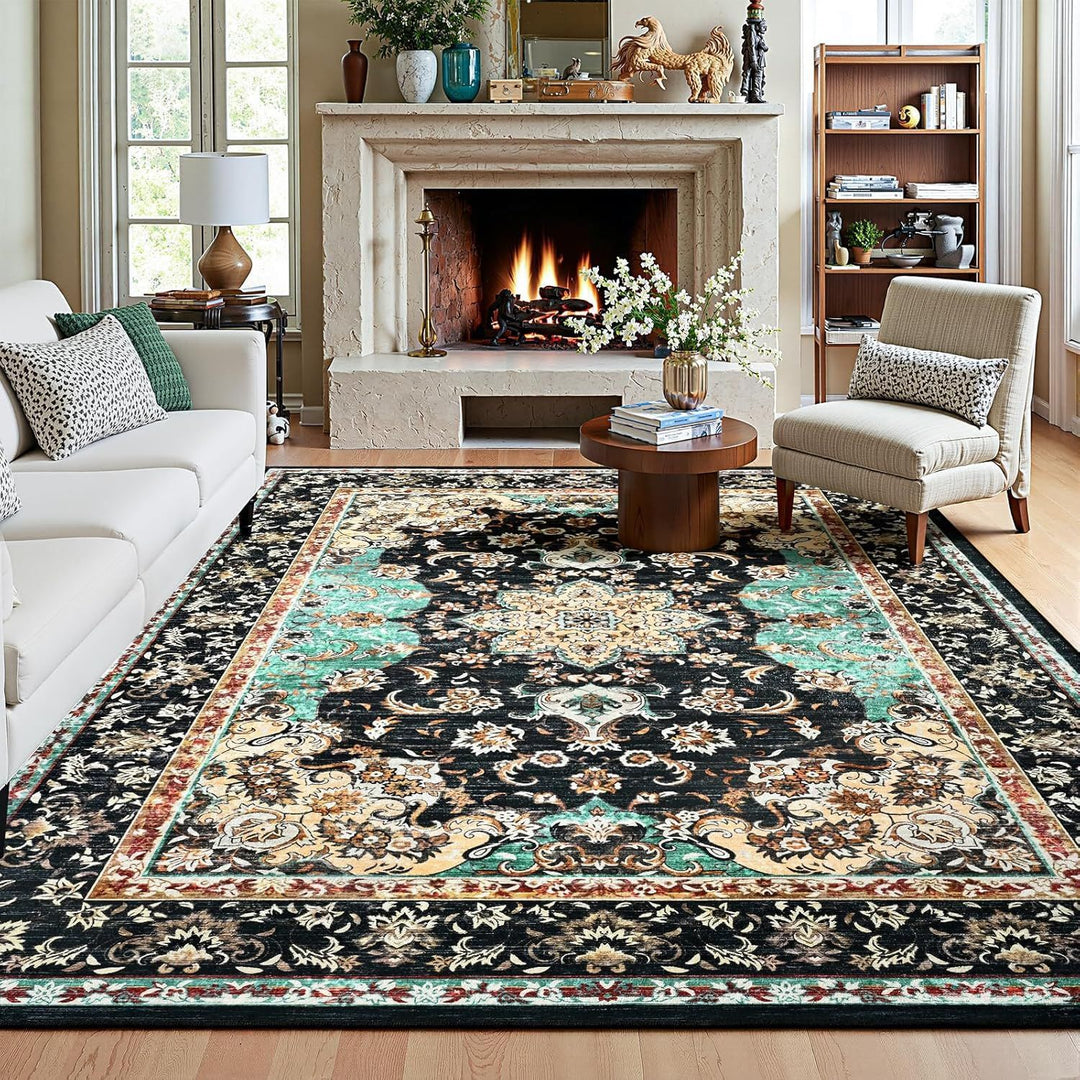 Ornate Vintage-Inspired Area Rug Kalsten