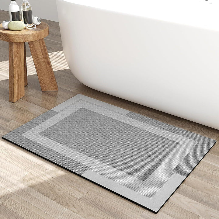 Luxurious Marble-Patterned Bath Mat Kalsten