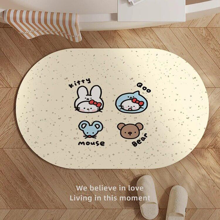 Playful Animal-Themed Area Mat