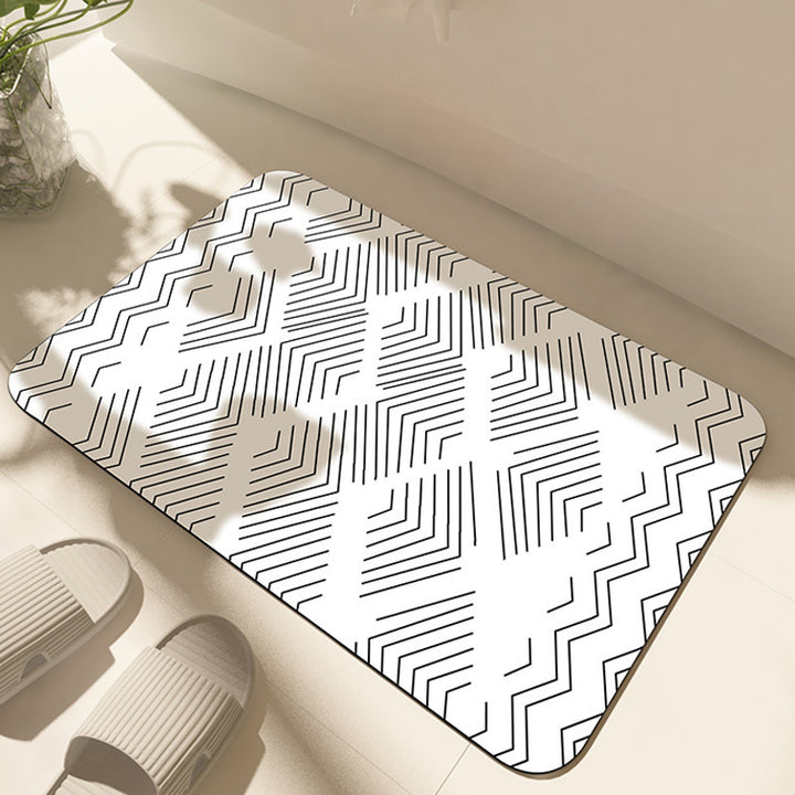 Stylish Geometric Pattern Comfort Mat
