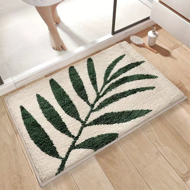Decorative Bath Mat with Inspirational Text