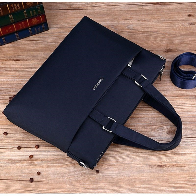 Stylish Laptop Briefcase With Water-Repellent Material And Adjustable Shoulder Strap Kalsten