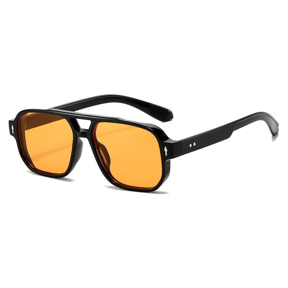Oversized Geometric Sunglasses with Enhanced UV Protection Kalsten