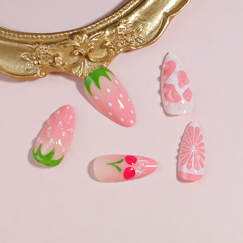 Premium Press-On Nail Set with Decorative Accents Kalsten