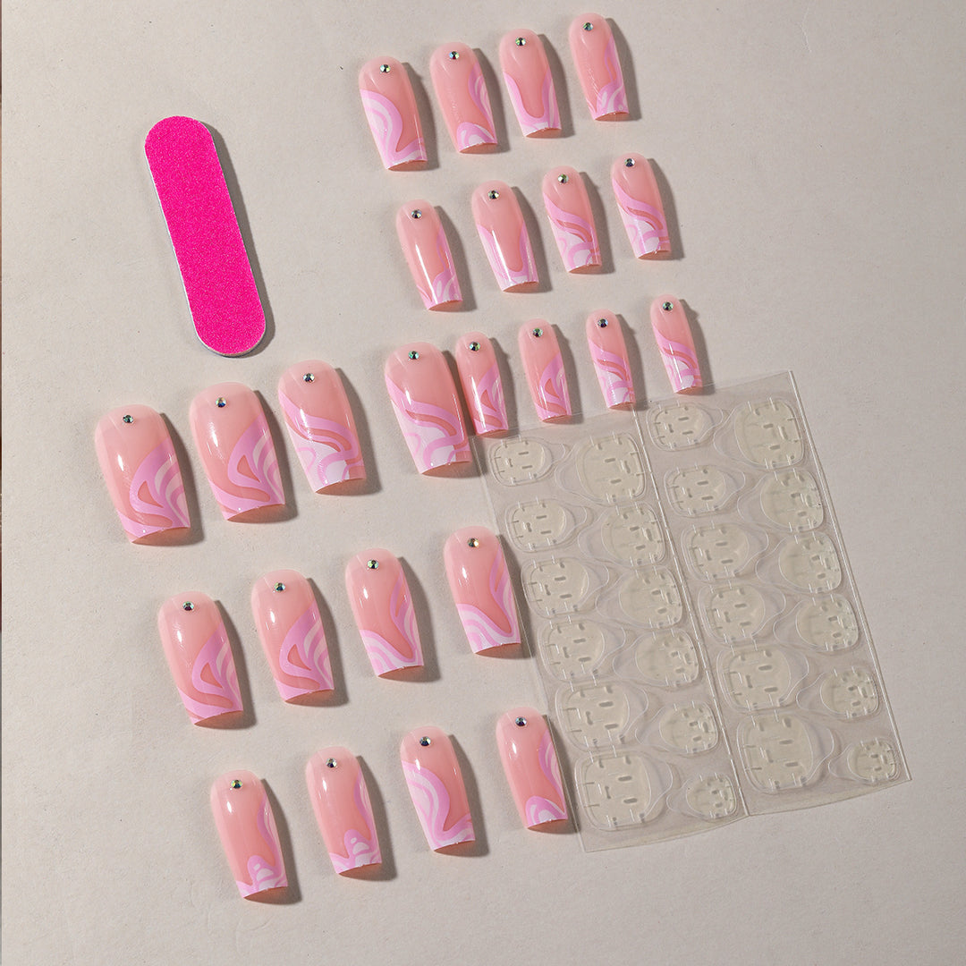Elegant Long Acrylic Nail Art Extensions Kalsten