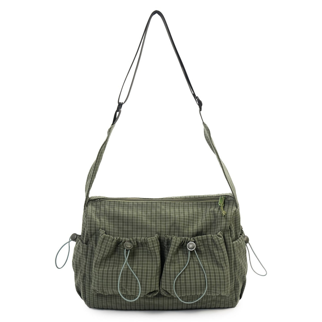 Multi-Pocket Utility Shoulder Bag
