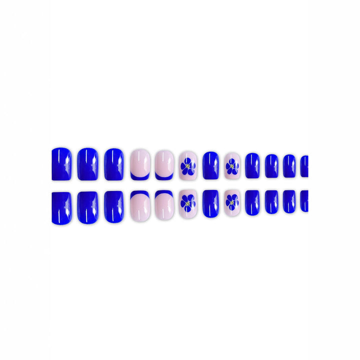 Floral Accent Press-On Nail Art Kalsten