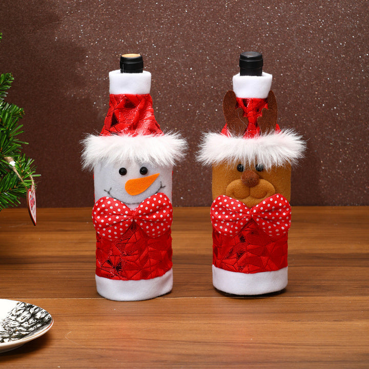 Decorative wine bottle cover in Santa Claus design Kalsten