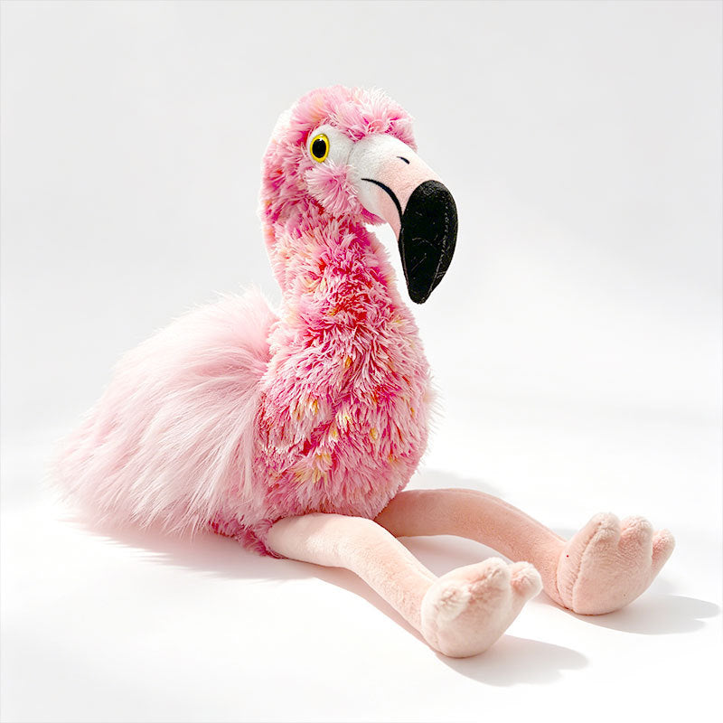 Lifelike Plush Parrot Toy with Embroidered Beak and Poseable Feet Kalsten