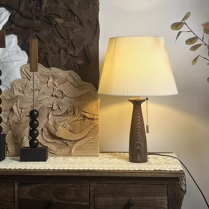 Modern Minimalist Table Lamp with Unique Textured Shade