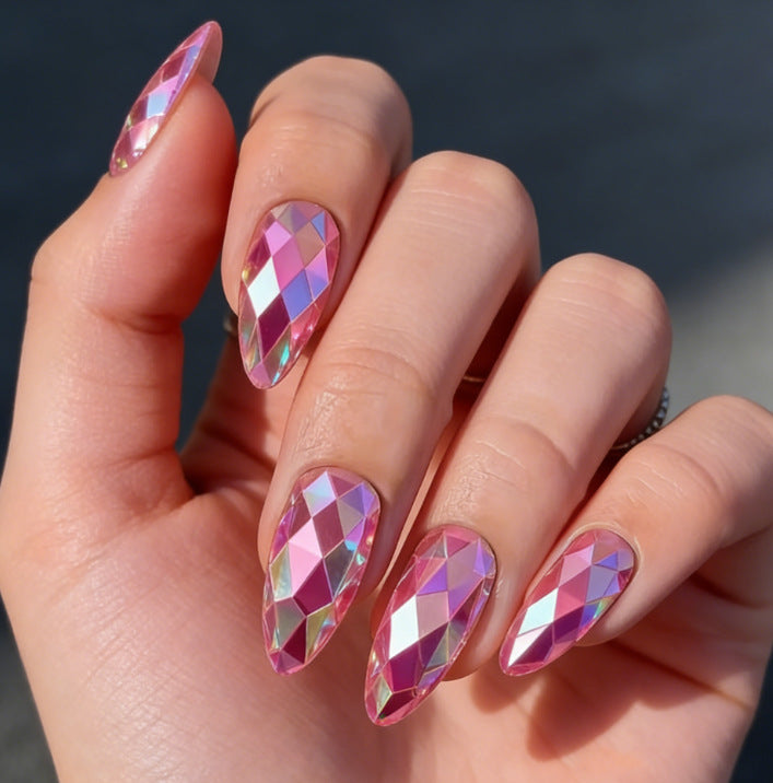 Glamorous Rhinestone Nail Enhancements Kalsten