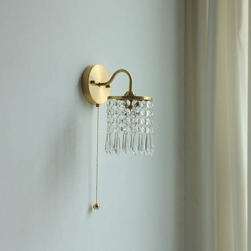 Crystal Hanging Wall Sconce