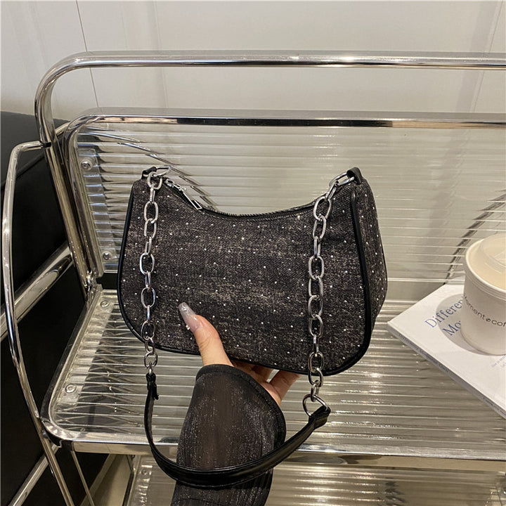 Stylish Chain-Handled Hobo Bag Kalsten