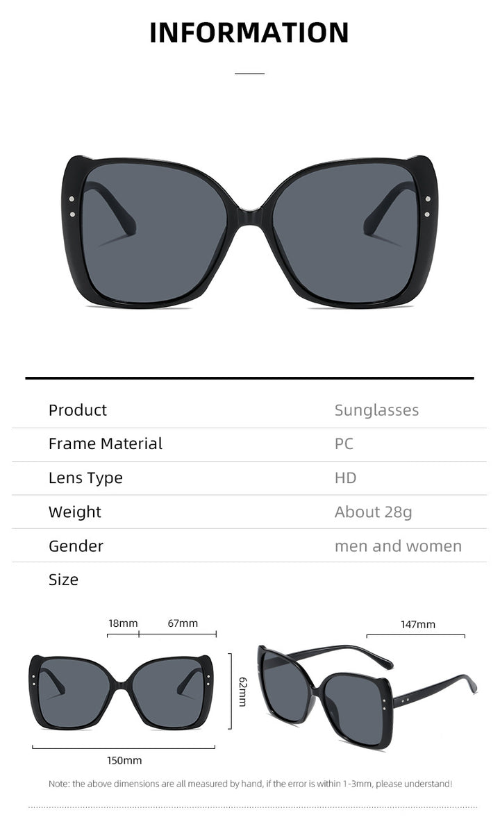 Women oversized sunglasses with brown gradient Kalsten