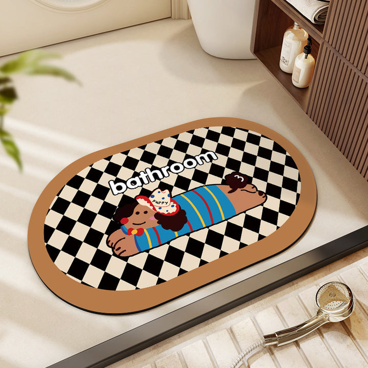 Cartoon Character Bathroom Mat