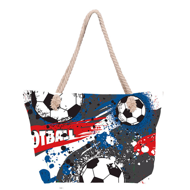 Beach bag with stylish flower design Kalsten
