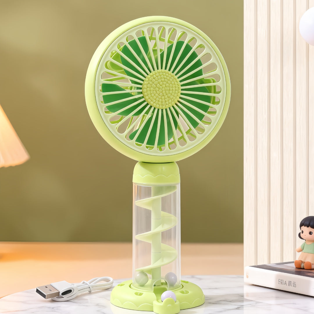 Ladies Portable Mini USB Fan with Creative Spiral Design Kalsten